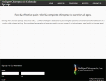 Tablet Screenshot of holligerchiropractic.com